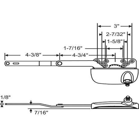 Strybuc Split Arm Casement Operator 36-206-1E